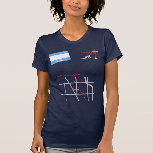 Kvinna T-tröja T-shirt (Framsida)