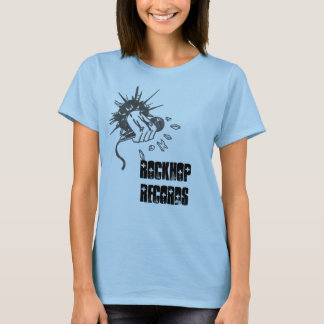 KVINNA T-TRÖJABLÅTT TEE SHIRT