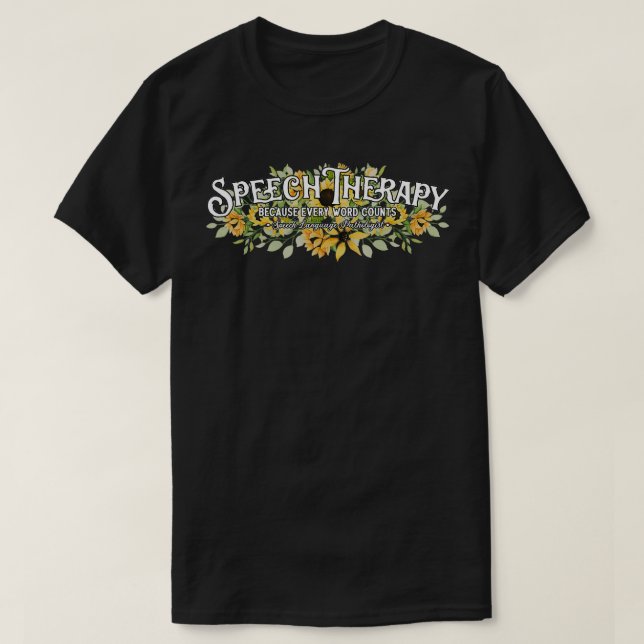 Kvinna, Tal språkpatologi, SLP, Tal T Shirt (Design framsida)