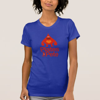 Kvinna tallrikar för den Pete T-tröja T-shirt