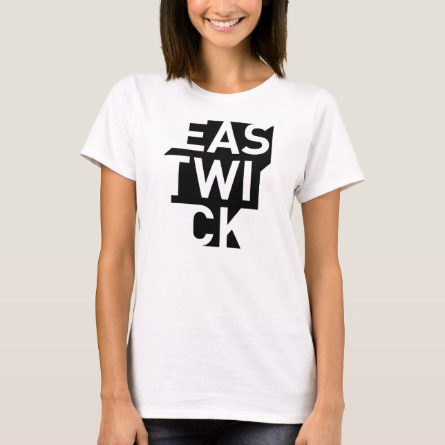 Kvinna tanktop för Grönt-i-Svart logotyp T Shirt (Framsida)