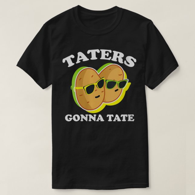 Kvinna Taters Tate VNeck T Shirt (Design framsida)