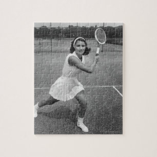 Kvinna tennis pussel