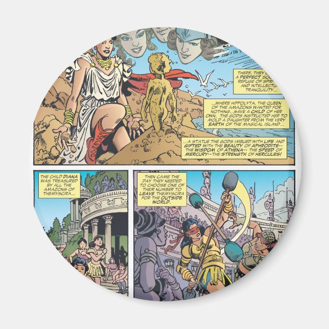  kvinna Themyscira Magnet (Framsidan)
