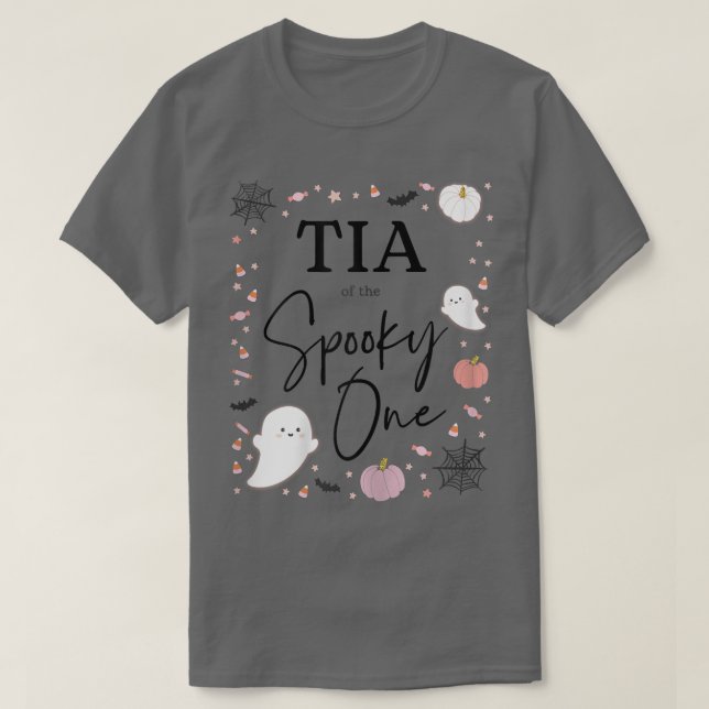 Kvinna Tia från "Spooky One Girl First Birthday P" T Shirt (Design framsida)