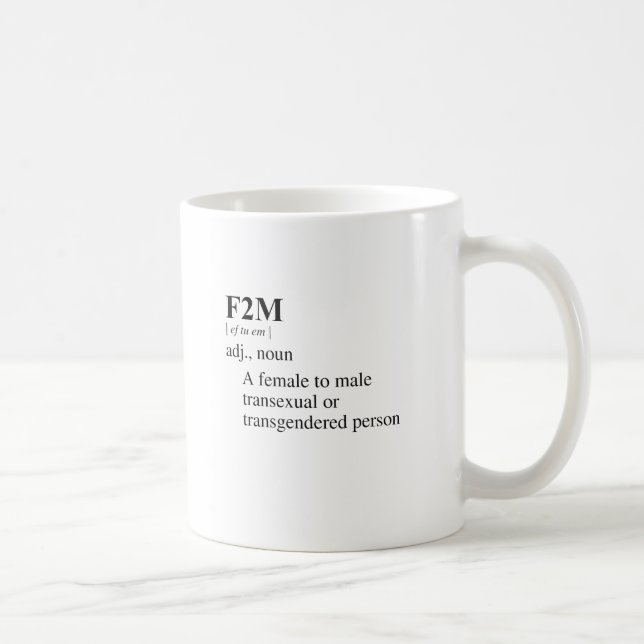 Kvinna till man kaffemugg (Höger)