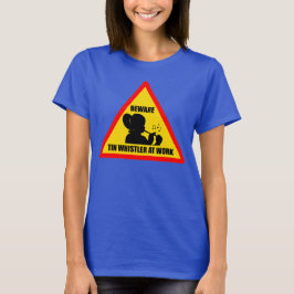Kvinna TinWhistler på arbetsT-tröja T Shirt
