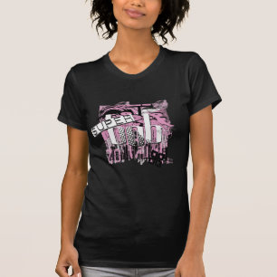 Kvinna toppna egennamnrosor t shirt