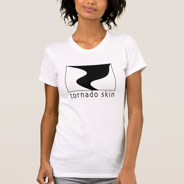 Kvinna tornado flår T-tröja Tee Shirt (Framsida)
