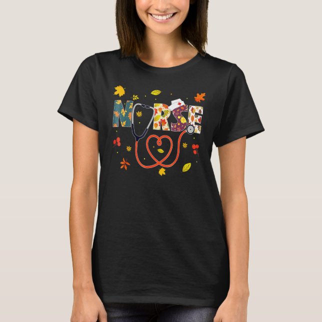 Kvinna Turkiet-dag Sjuksköterska i Thanksgiving T Shirt (Framsida)