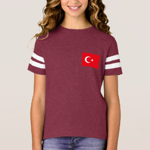 Kvinna ulljoggare med flagga av Turkiet Tröja