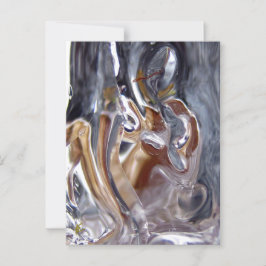 Kvinna under vattenfall badande gudinna vykort