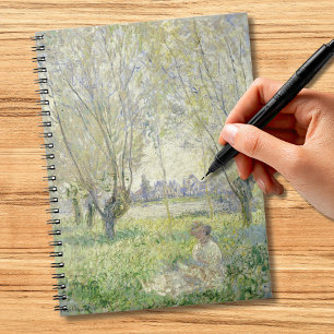 Kvinna under Willows, Monet 1880 Anteckningsbok