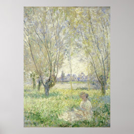 Kvinna under Willows, Monet 1880 Poster