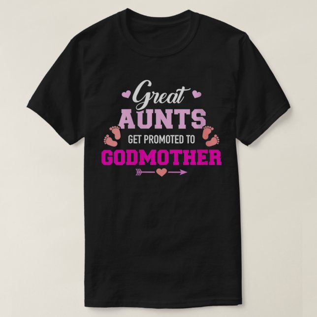 Kvinna Underbar moster befordras till gudmor VNeck T Shirt (Design framsida)