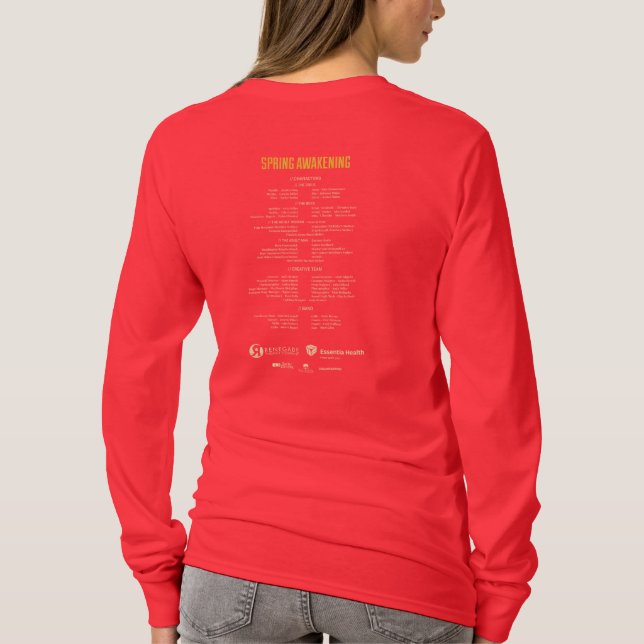 Kvinna uppvaknande för RTC-vår Tee Shirt (Baksida)