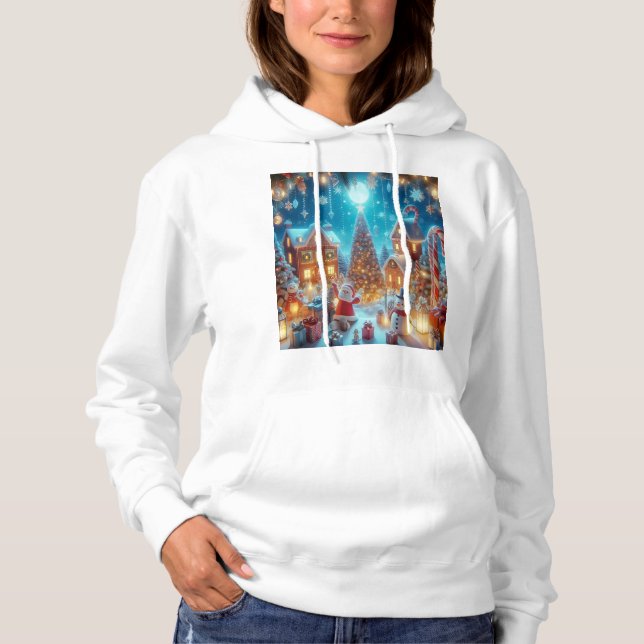 KVINNA VACKER HUUVARMA T SHIRT (Framsida)