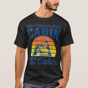 Kvinna vad som händer vid Cabin Stays underbara Re T Shirt