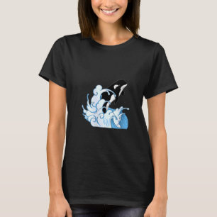 Kvinna Valdjur Ocean Killer Whale Vågar Orca T Shirt