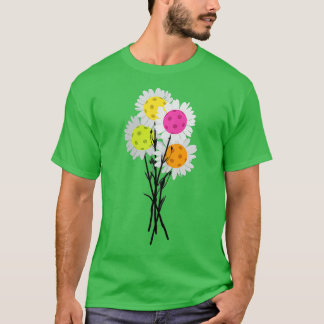 Kvinna Valentines Mors dag Pickleball Flower Bo T Shirt