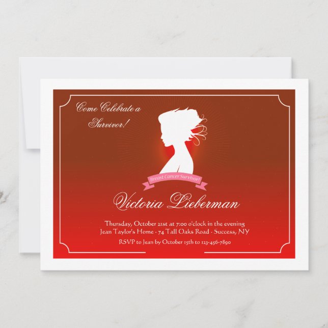 Kvinna vård- canceröverlevande inbjudan (Framsida)