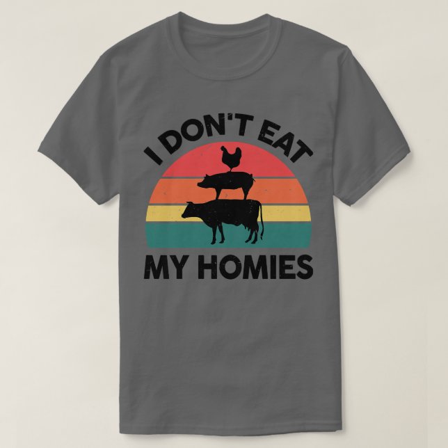 Kvinna Vegan.. Jag äter inte mina hjärnorna köksba T Shirt (Design framsida)
