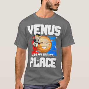 Kvinna Venus är min Lycklig Ställe VNeck T Shirt