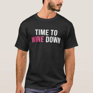 Kvinna Vin - transporttid till Vin nedåt T Shirt