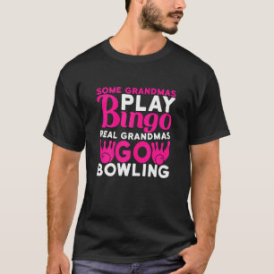 Kvinna vissa mormas Play Bingo Real Grandmas Go B T Shirt