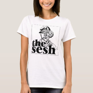 Kvinna "Wic i utslagsplats för Sesh" vit T-shirt