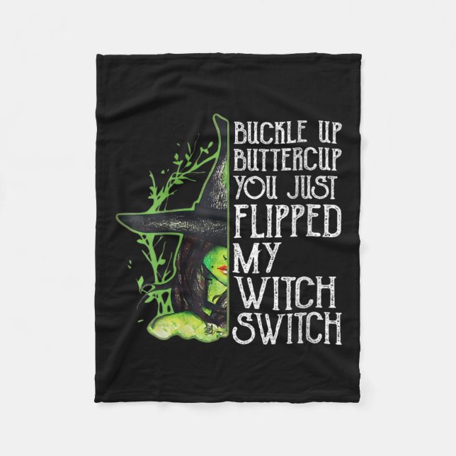 Kvinna Witch Buckle-mugg som du just flippat Fleecefilt (Framsidan)