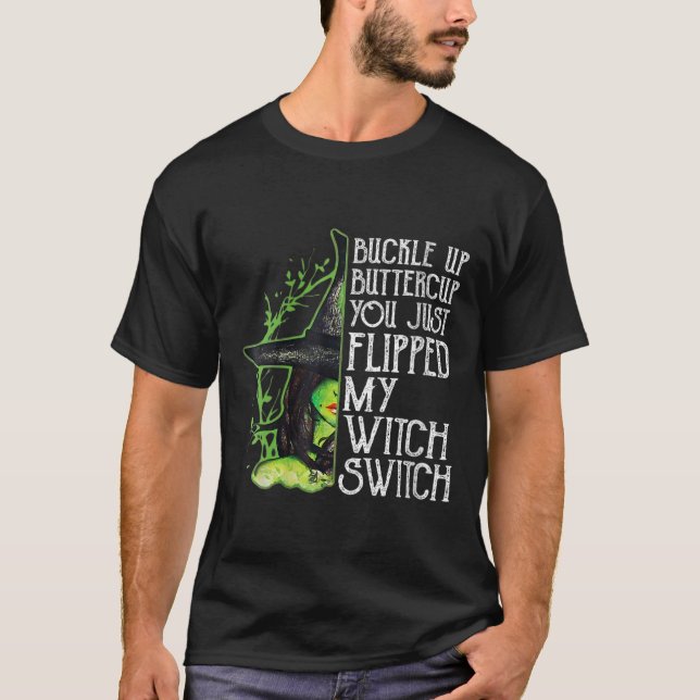 Kvinna Witch Buckle-mugg som du just flippat T Shirt (Framsida)