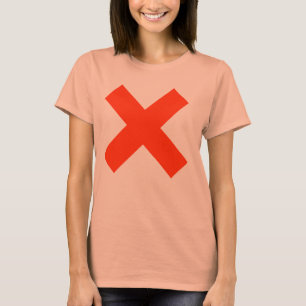 Kvinna X t-skjorta T Shirt