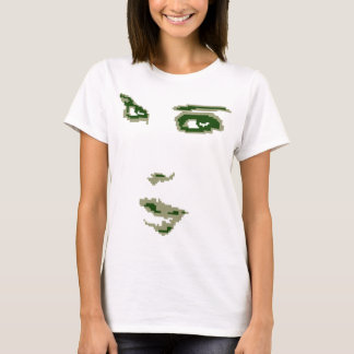 kvinnaansikte tee shirt