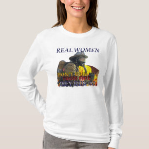 KvinnabrandmanLongsleeve skjorta Tee Shirt