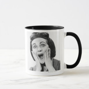 Kvinnadanandeansikte Mugg