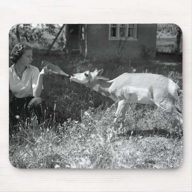 Kvinnaflaska - mata en antelope. musmatta (Framsidan)