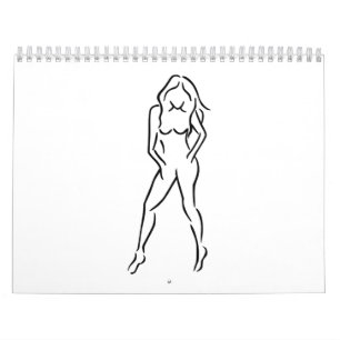 Kvinnaflicka Kalender