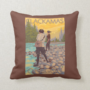 Kvinnaflygfiske - Clackamas, Oregon Kudde