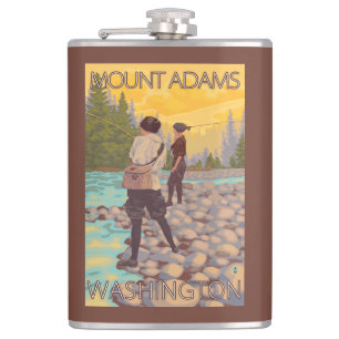 Kvinnaflygfiske - montering Adams, Washington Fickplunta