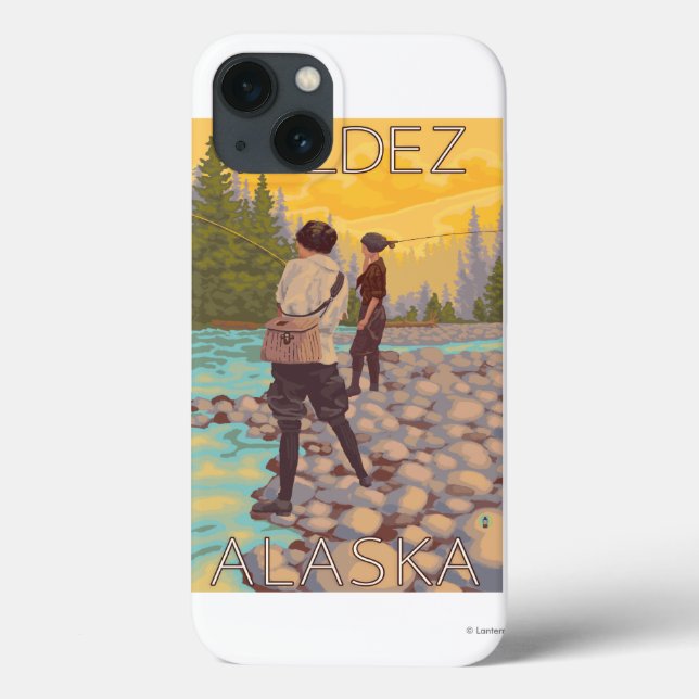 Kvinnaflygfiske - Valdez, Alaska (Baksida)