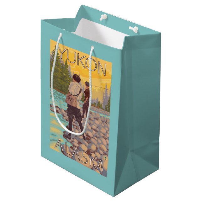 Kvinnaflygfiske - Yukon, Alaska (Framsidan Vinklad)