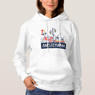 Kvinnahoodie Amsterdam Tee Shirt