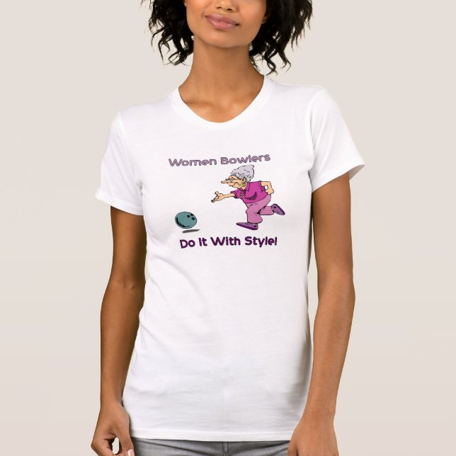 Kvinnakastarear T Shirt (Framsida)
