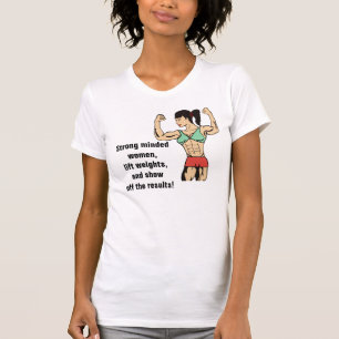 kvinnakroppsbyggare t-shirt