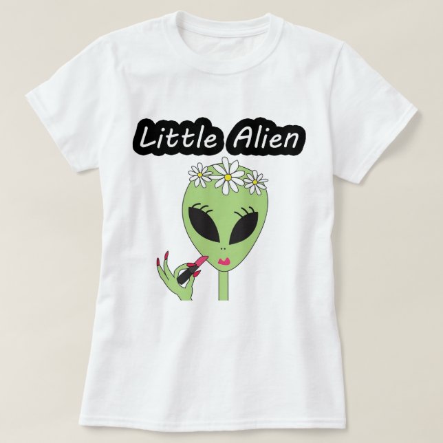 Kvinnaläppstiftfrämling T Shirt (Design framsida)