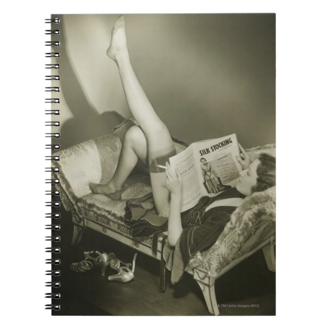 Kvinnaläsningtidskrift Anteckningsbok (Framsidan)