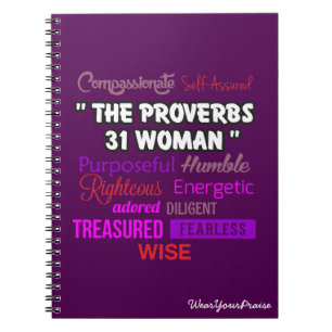 Kvinnan för Proverbs 31 Anteckningsbok
