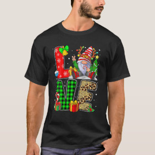 Kvinnan i familjen Jul för kvinnor i Manar KÄRLEK T Shirt