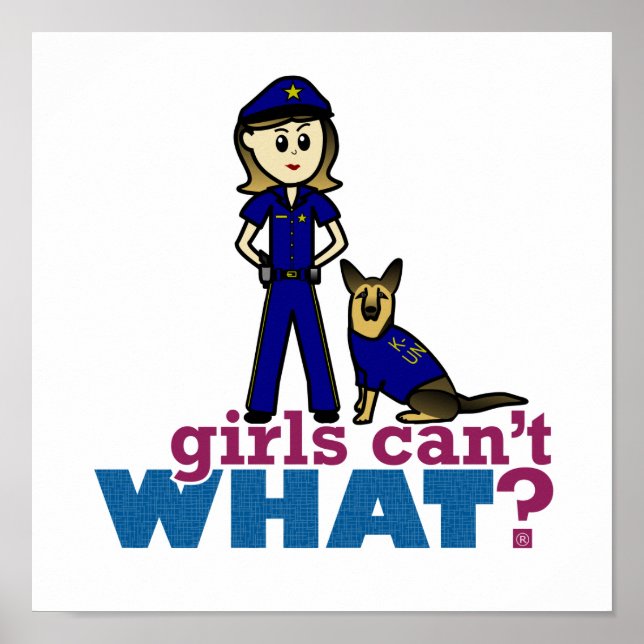 KVINNAN K-9 Polischef Poster (Framsidan)